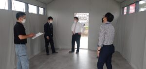 グランピング施設運営会社様、大阪から展示場の見学にご来場いただきました！